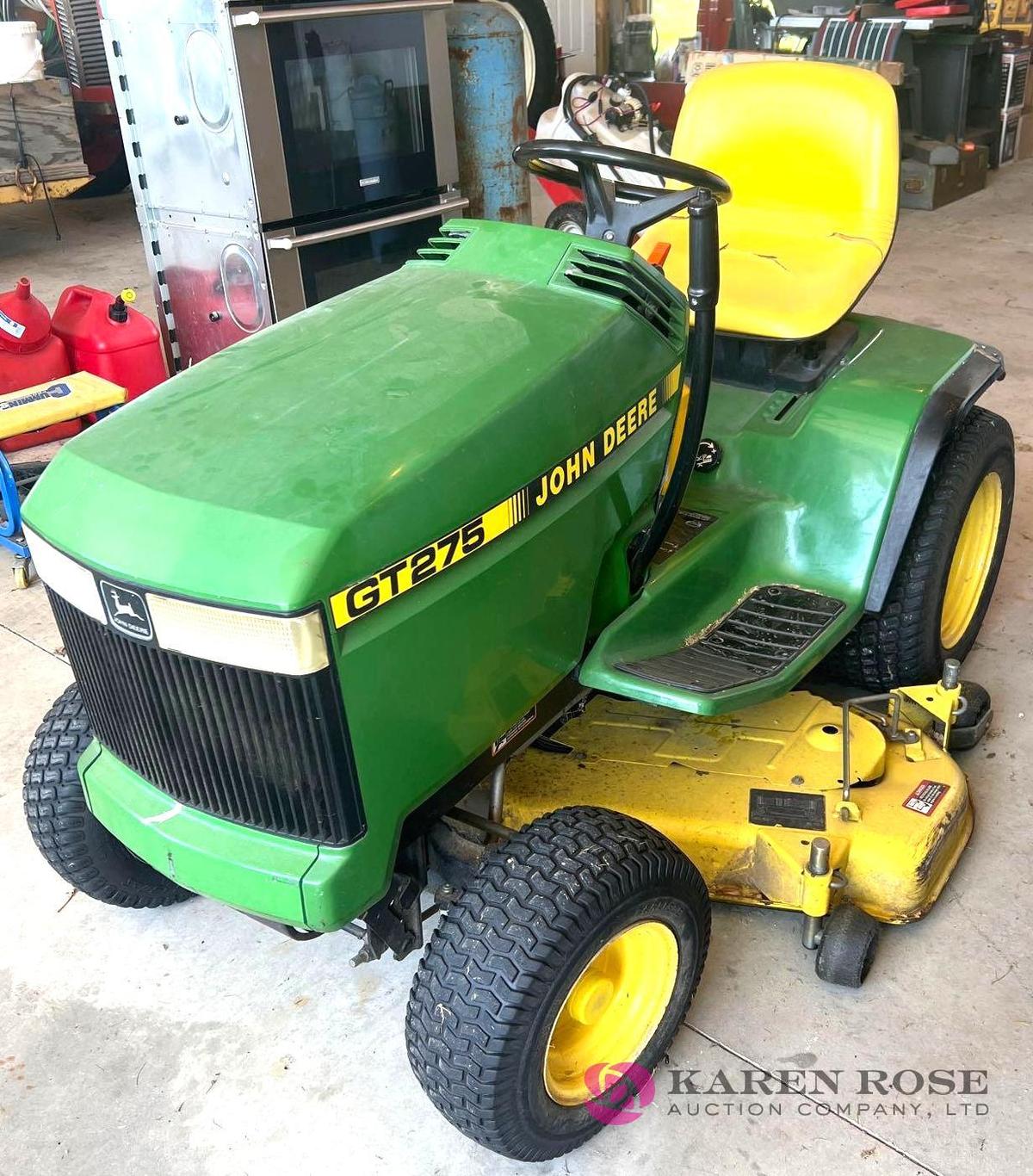 John Deere GT275 lawnmower