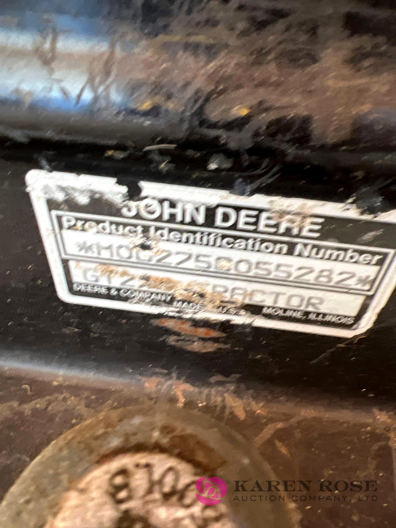 John Deere GT275 lawnmower