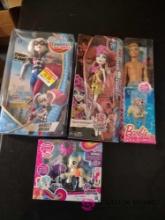 lot of 4 the dolls including Barbie