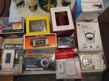 miscellaneous lot including bird bath deicer and more