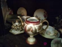 vintage lot of cups and saucers and collectibles