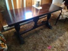 60x20 vintage library table