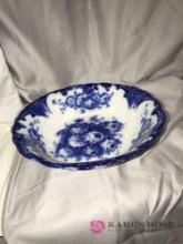 10 inch flow blue bowl