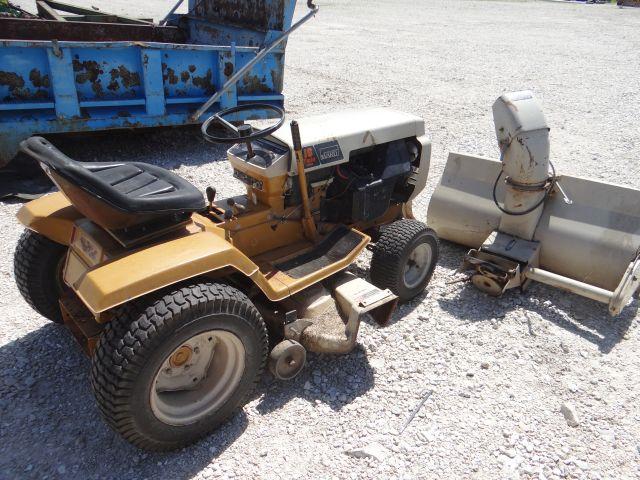 Montgomery Ward lawn tractor, front blade, & snow