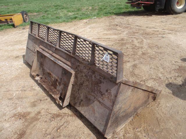 8' Litter Bucket For Skid Steer