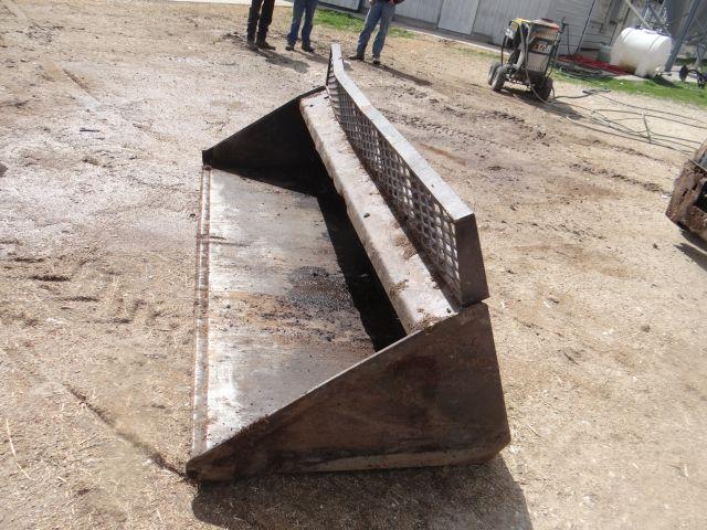 8' Litter Bucket For Skid Steer