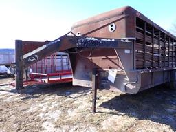 1999 7' x 20' Livestock Trailer