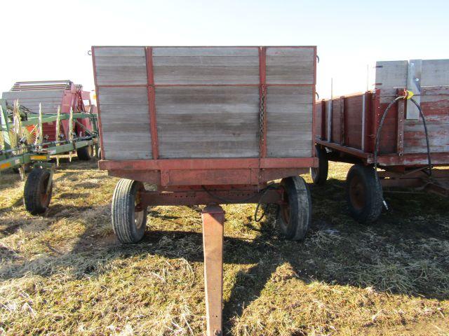 Heider Wooden Barge Wagon w/ Hoist