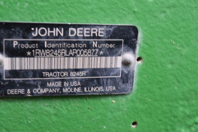 John Deere 8245R Tractor, 2010
