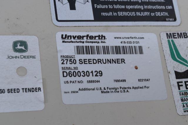 Unverferth 2750 Seed Tender, 2015