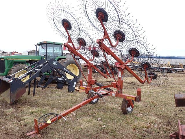 H&S V-10 Wheel Hay Rake