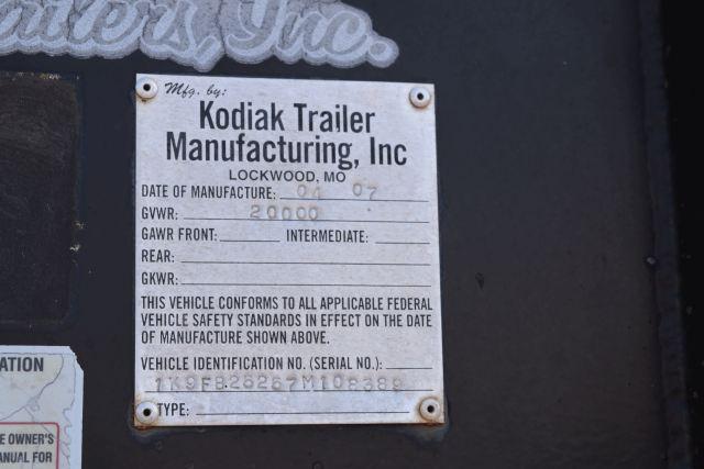 2007 Kodiak Flatbed Trailer