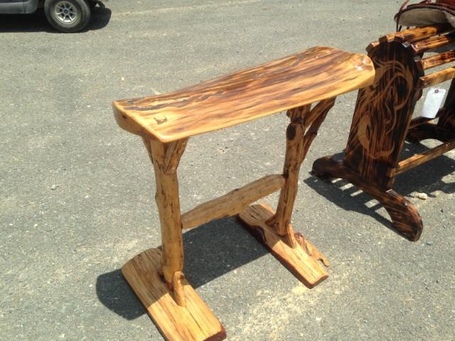 Hand Made Twisted Wood Saddle Stand