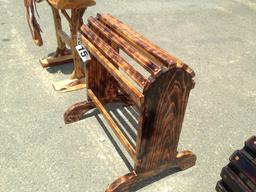 Horse Head Carving Saddle Stand