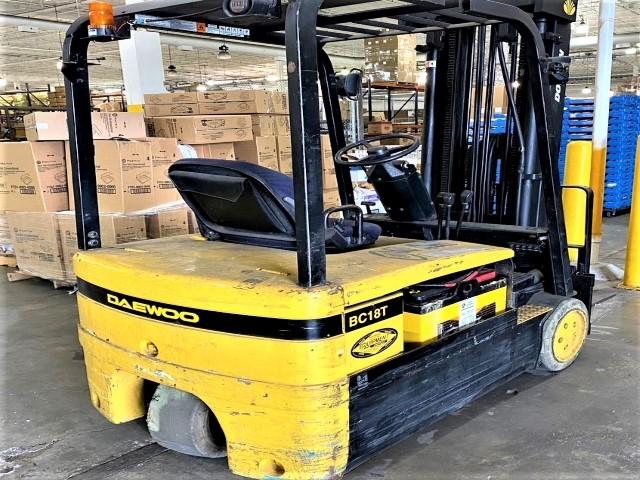 Daewoo model BC18T electric warehouse forklift