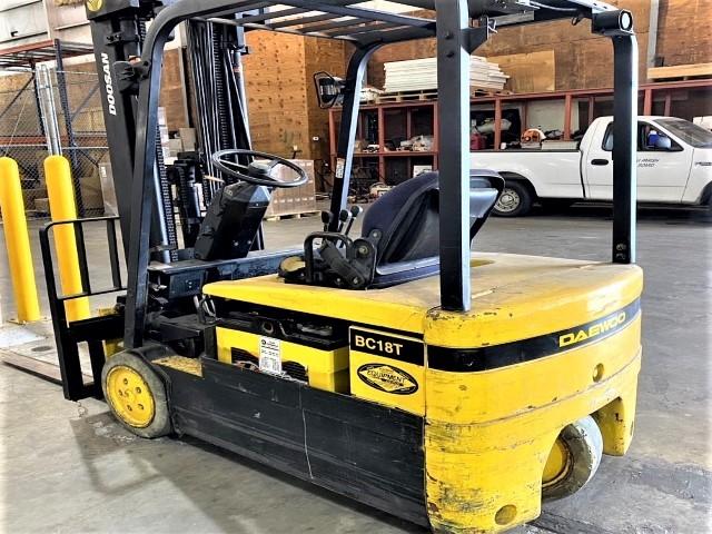 Daewoo model BC18T electric warehouse forklift