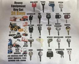 Heavy Equipment Key Set (24 keys)