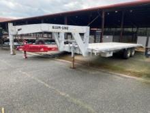 1997 Alum-line 24' gooseneck aluminum trailer