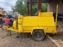 Towable Single axle mounted air compressor