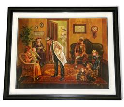 Lee Dubin- Framed Lithograph-Signature ''Doctors Office''