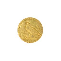 *1909 $2.50 U.S. Indian Head Gold Coin (JG N)