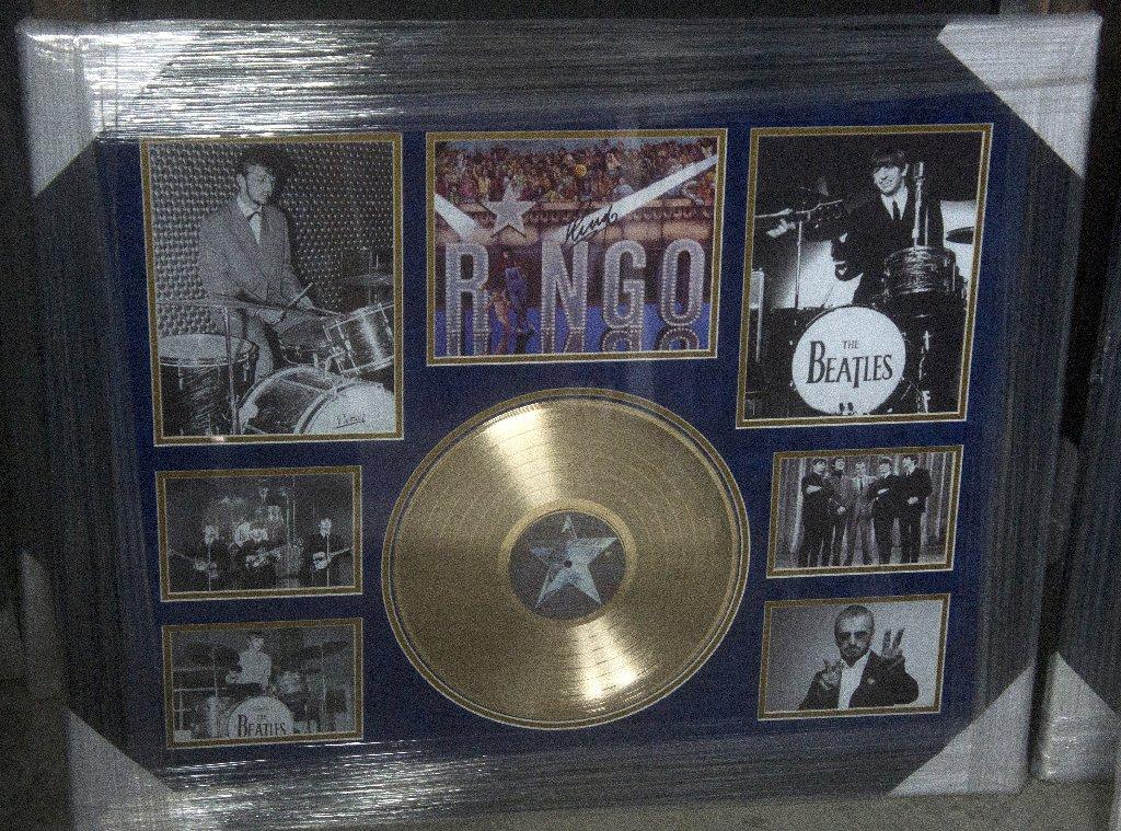 Very Rare Beatles Ringo Star Autograph Collage Certified by Global -P-
