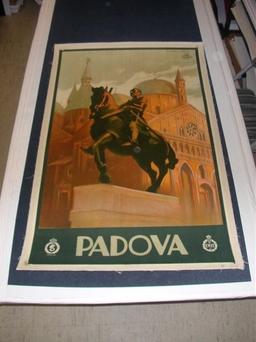 Padova by Marcel Dudovich on Linen