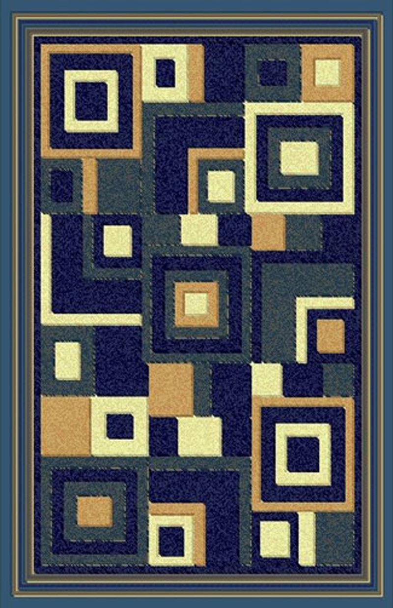 Gorgeous 4x6 Emirates Blue 508 Rug  Plush, High Quality Made in Turkey (No Rug Sold Out Of Country)