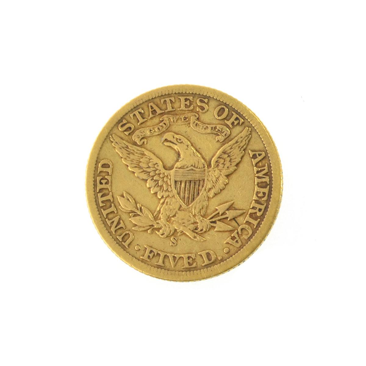 *1901-S $5 U.S. Liberty Head Gold Coin (PS-JWJ)