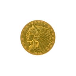 1914 $2.50 U.S. Indian Head Gold Coin