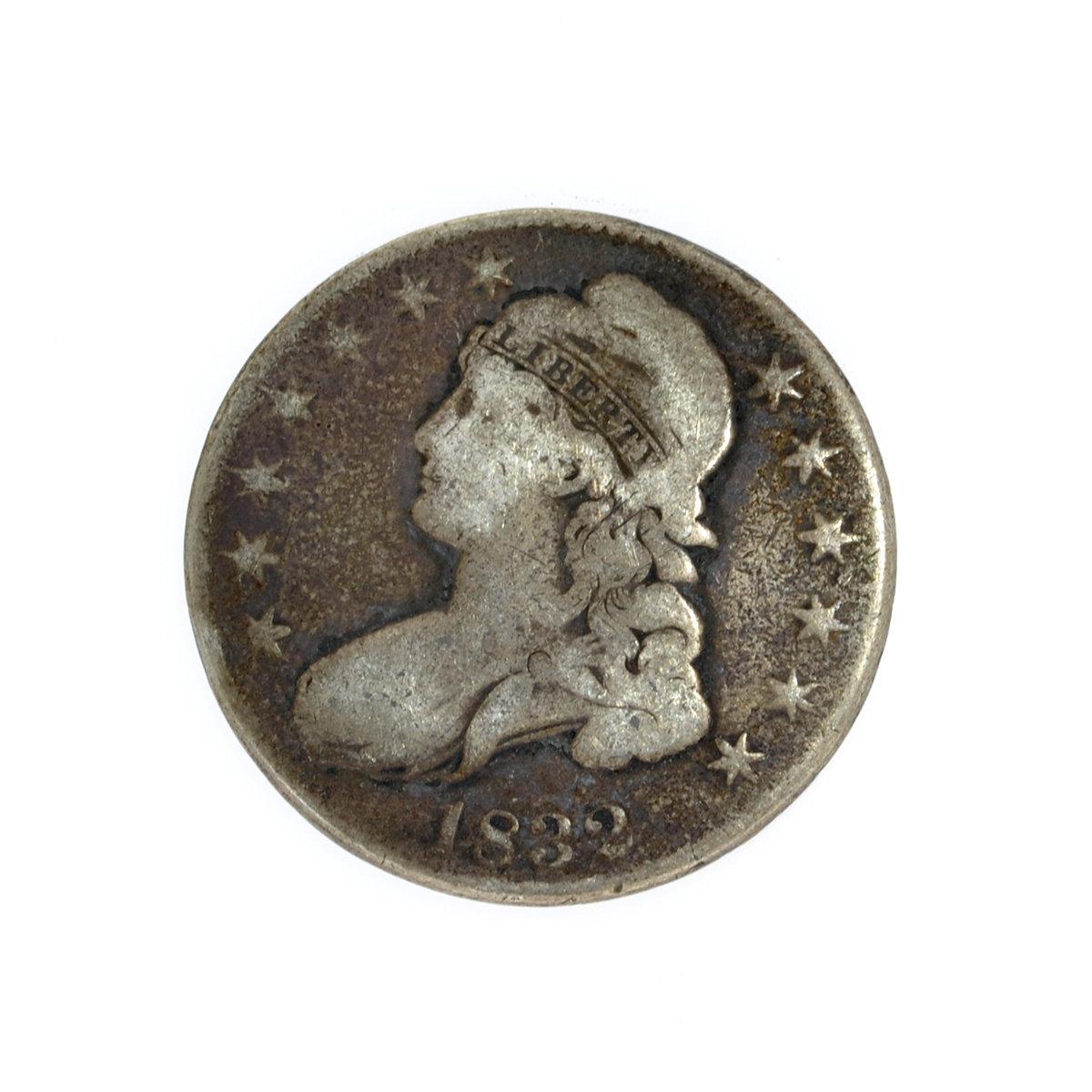 1832 Capped Bust Half Dollar Coin