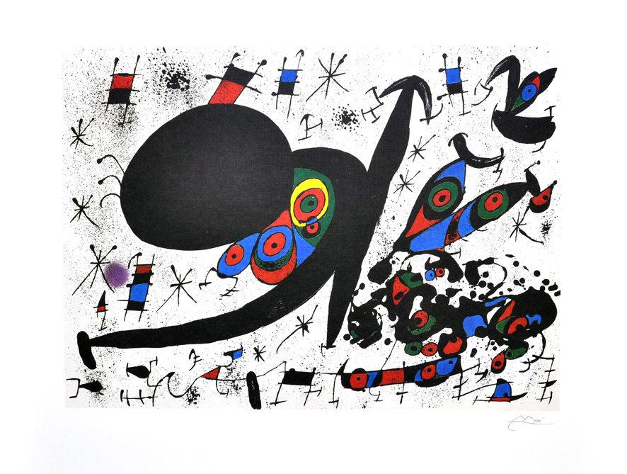 JOAN MIRO (After) Homage To Joan Pratt Print, 493 of 500