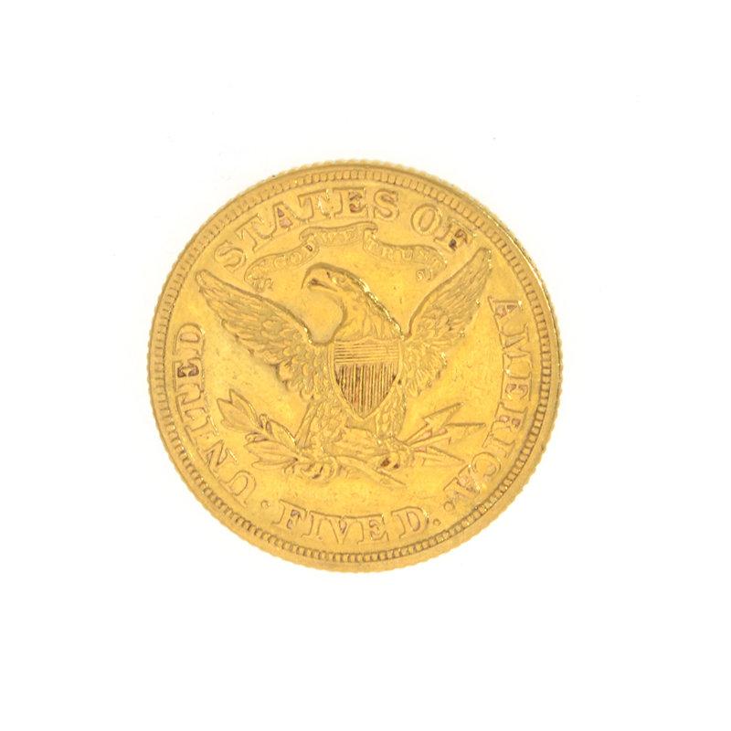 1879 $5 U.S. Liberty Head Gold Coin