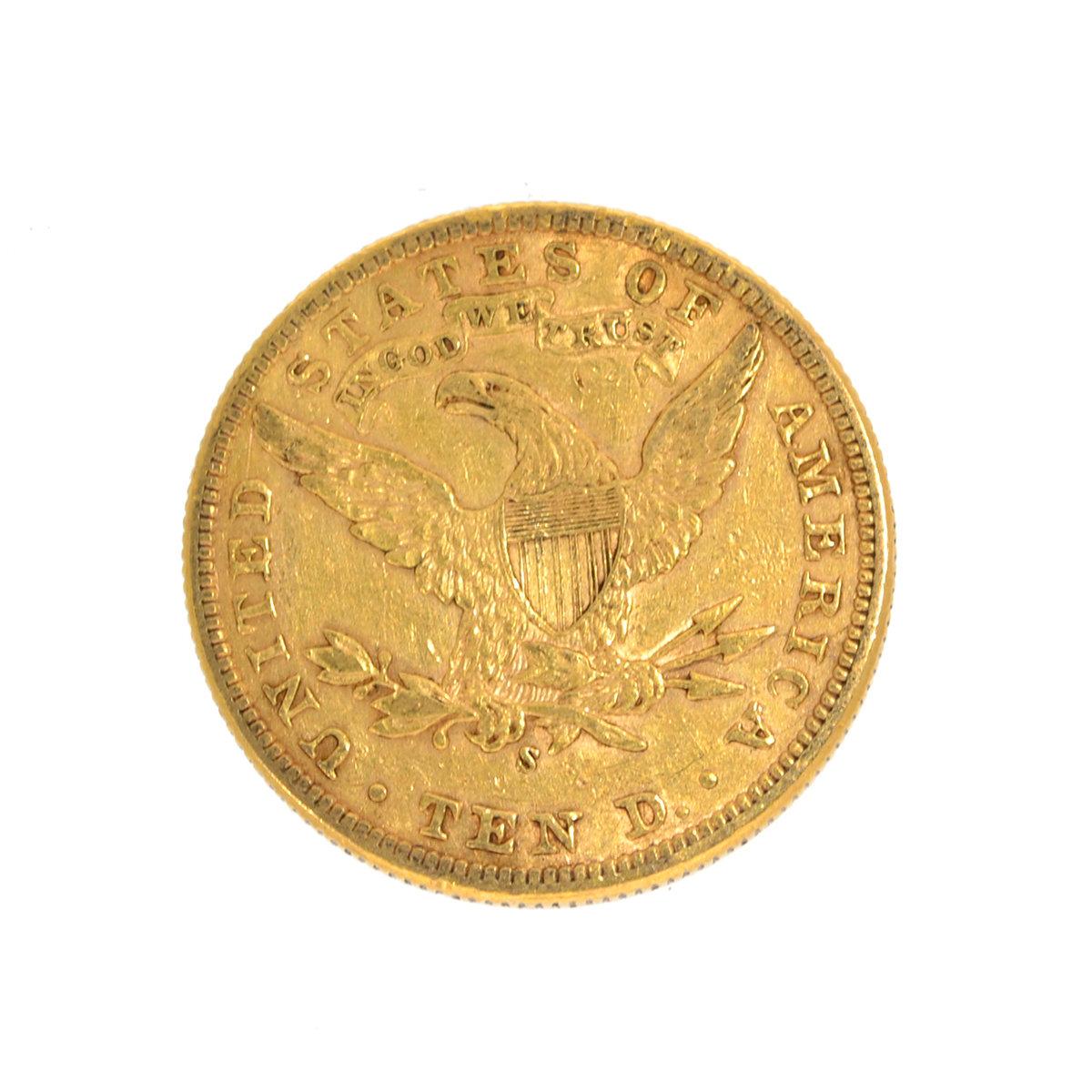 *1907-S $10 U.S. Liberty Head Gold Coin (DF)
