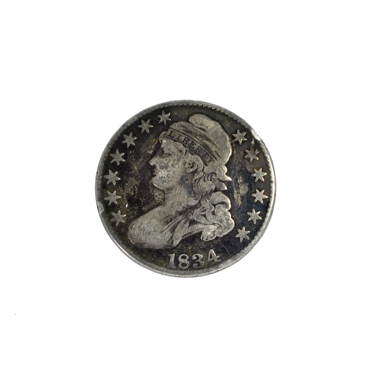 1834 Capped Bust Half Dollar Coin