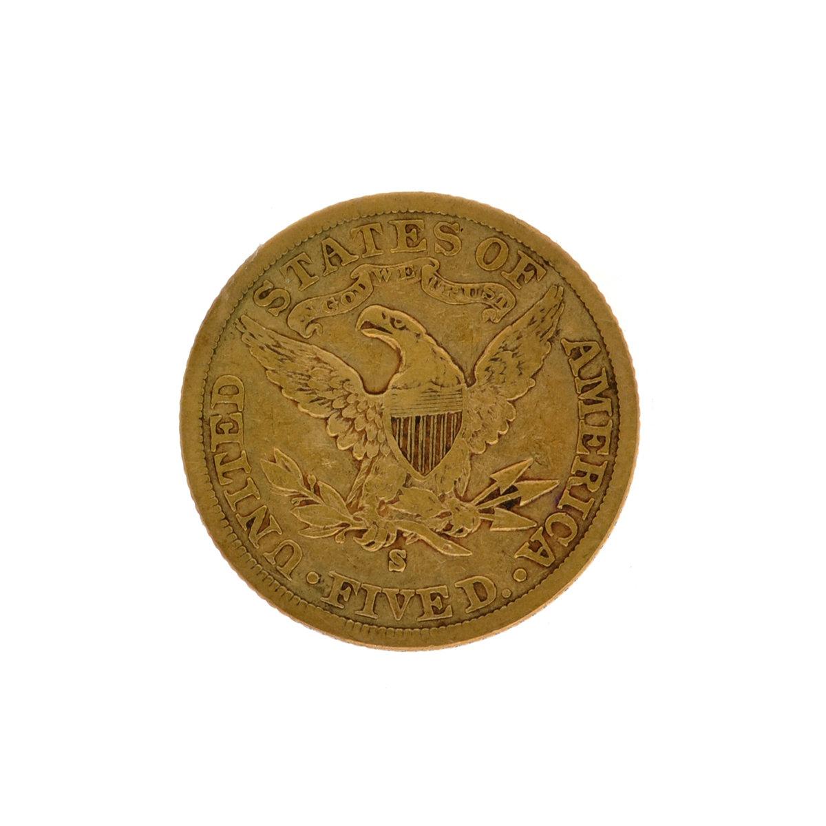 *1903-S $5 Liberty Head Gold Coin (DF)