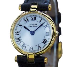 *Cartier Must de Cartier 925 Solid Silver Swiss Made Ladies Watch c1990