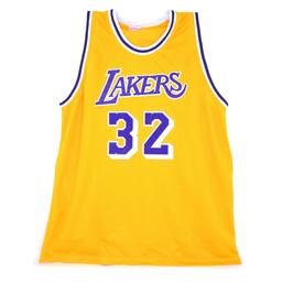 Very Rare Magic Johnson Signed Lakers Jersey Authenticated By JSA