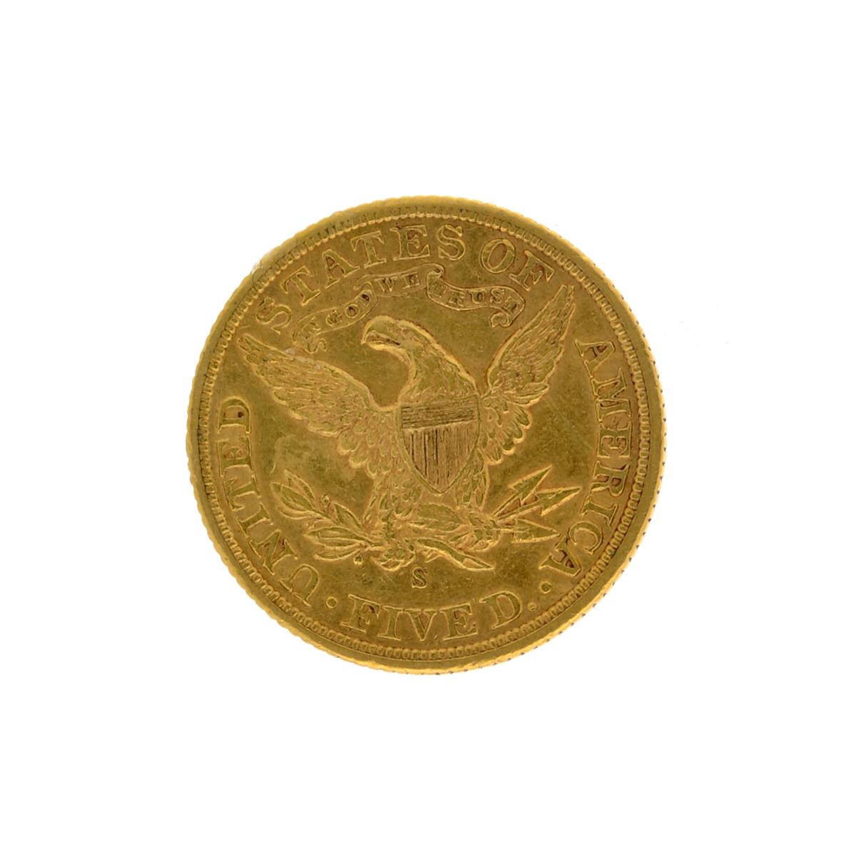 *1901-S $5 Liberty Head Gold Coin (DF)