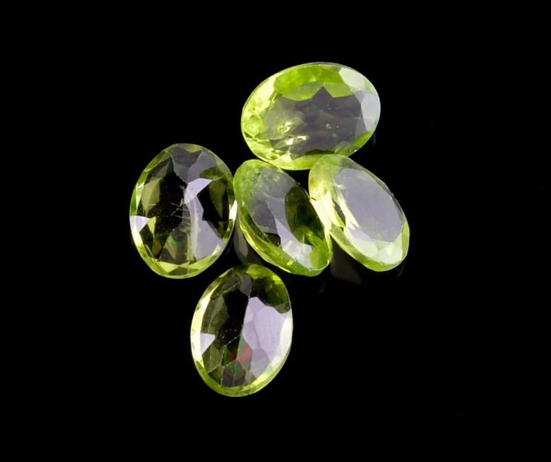 APP: 1.2k 5.81CT Oval Cut Green Peridot Parcel