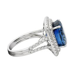 APP: 78.6k *18K Gold 11.22ct Blue Sapphire and 0.88ctw Diamond Ring (GIA CERTIFIED) (Vault_R3 7125)