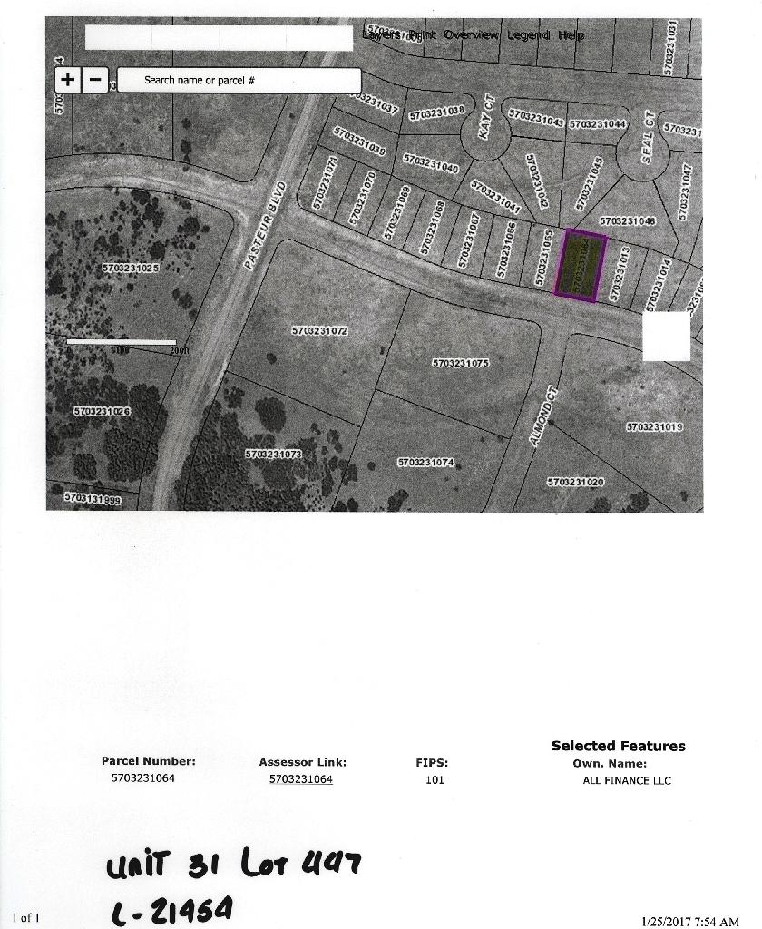 BEAUTIFUL COLORADO CITY LAND! HOMESITE IN PUEBLO COUNTY! EXCELLENT BUY! BID AND ASSUME FORECLOSURE!