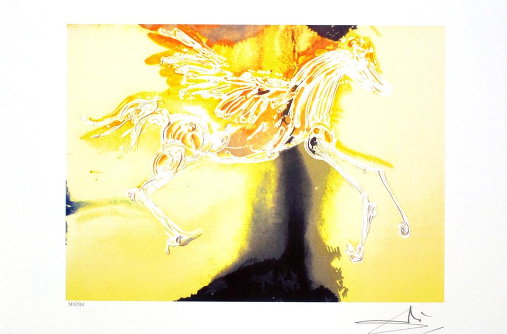 SALVADOR DALI Pegasus Lithograph, 33 of 500