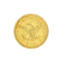 Extremely Rare 1873 $2.50 U.S. Liberty Head Gold Coin