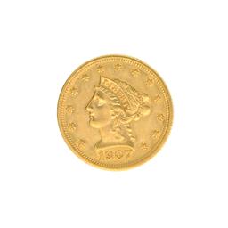 Very Rare 1907 $2.50 U.S. Liberty Head Gold Coin Great Investment