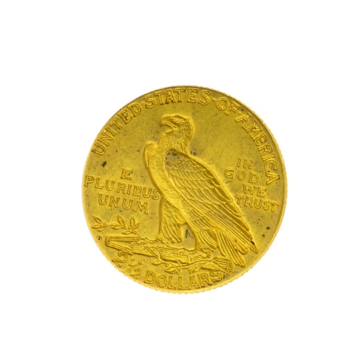 *1925-D $2.50 U.S. Indian Head Gold Coin (JG)