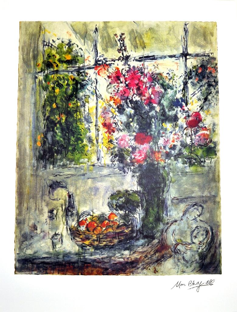 MARC CHAGALL (After) Still Life Lithograph, I32 of 500