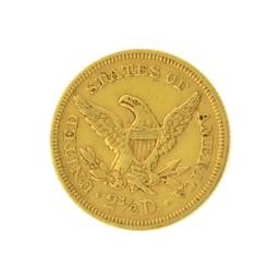 1853 $2.50 Liberty Head Gold Coin