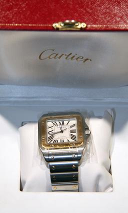 *Cartier Santos 100 Two Tone - Original Box and Papers  -P-