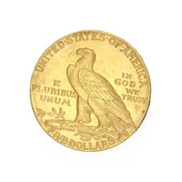 Extremely Rare 1909-D $5 U.S. Indian Head Gold Coin
